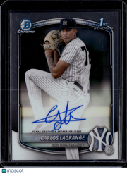 2025 Topps Bowman Chrome Carlos Lagrange #CPA-CL 1st Bowman Auto