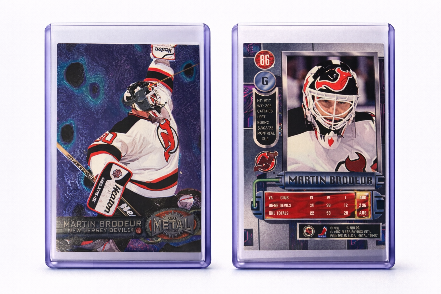 1996-97 Fleer Metal Universe Hockey – Martin Brodeur | New Jersey Devils