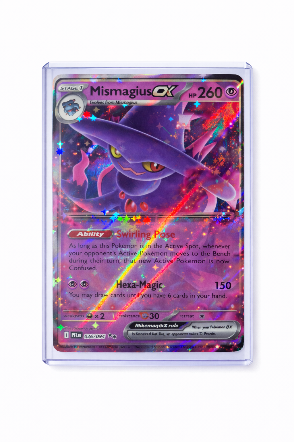 2025 Pokémon TCG Mega Evolution: Phantasmal Flames Mismagius ex Double Rare #036/094
