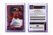 2024 Topps Chrome Baseball – Yilber Diaz Purple Speckle Refractor Rookie Auto /299 | Arizona Diamondbacks