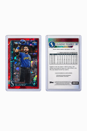 2022 Topps Chrome Update Baseball Eugenio Suárez Candy Apple Red Speckle Refractor #US0125 — 2/5