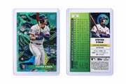 2025 Topps Cosmic Chrome Baseball Steven Kwan Blue Moon Refractor #60 — 040/99