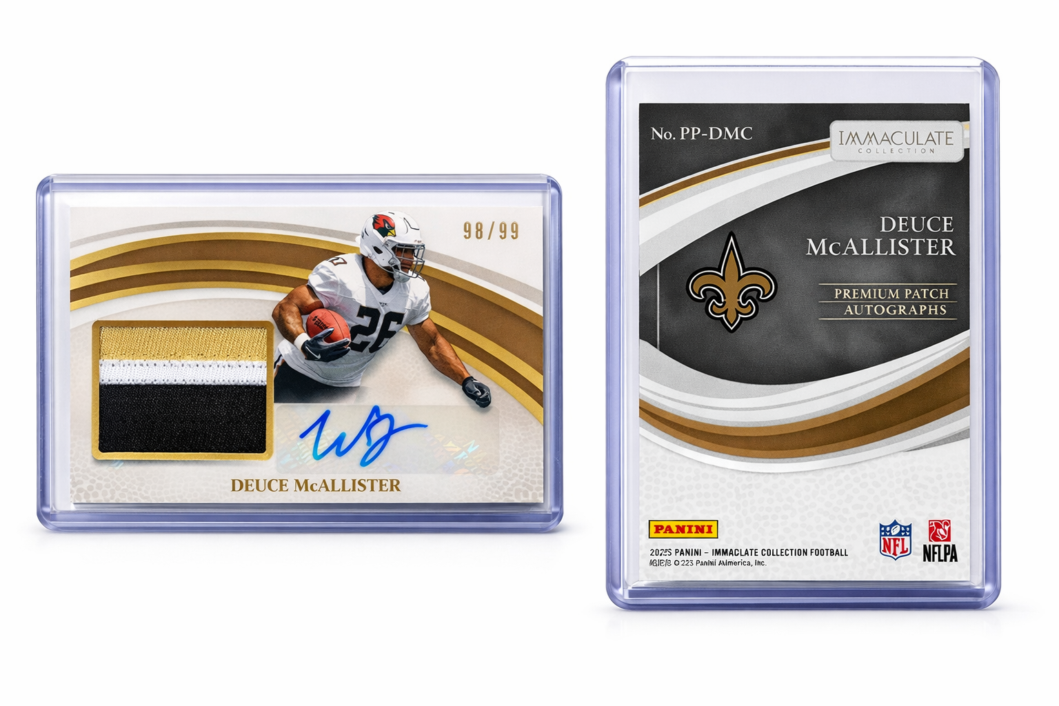 2025 Panini Immaculate Collection Football – Deuce McAllister Premium Patch Auto /99 | New Orleans Saints