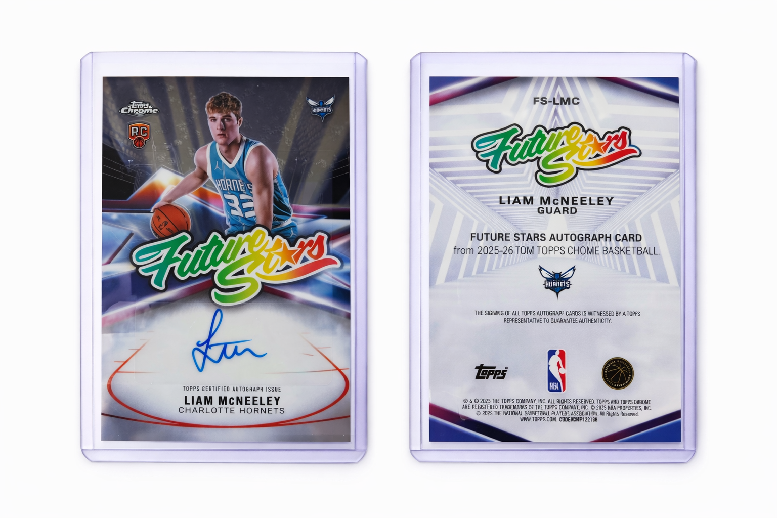 2025-26 Topps Chrome Basketball Liam McNeeley Future Stars Autograph #FS-LMC
