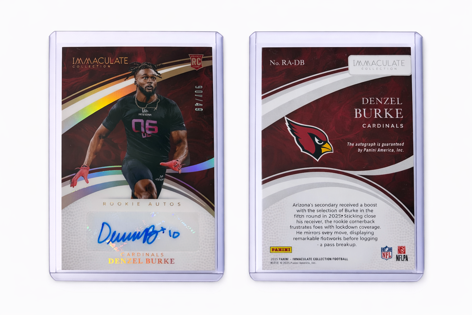 2025 Panini Immaculate Collection Football Denzel Burke Rookie Autograph #RA-DB — 90/99