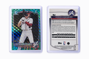 Conor Essenburg 1st Bowman Chrome Teal Mini-Diamond Refractor /125 Atlanta Braves BDC-124